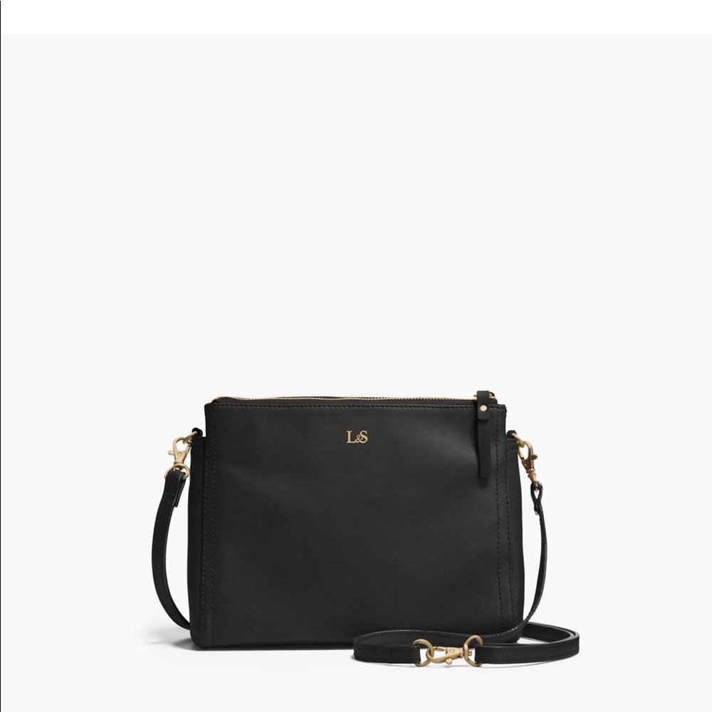 Lo & Sons Pearl Leather Crossbody Bag